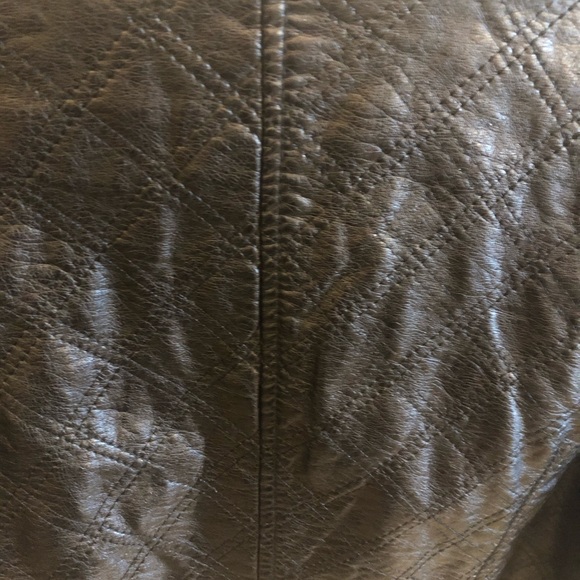 💜💜SOLD💜EUC black faux leather jacket, worn once - Picture 5 of 5